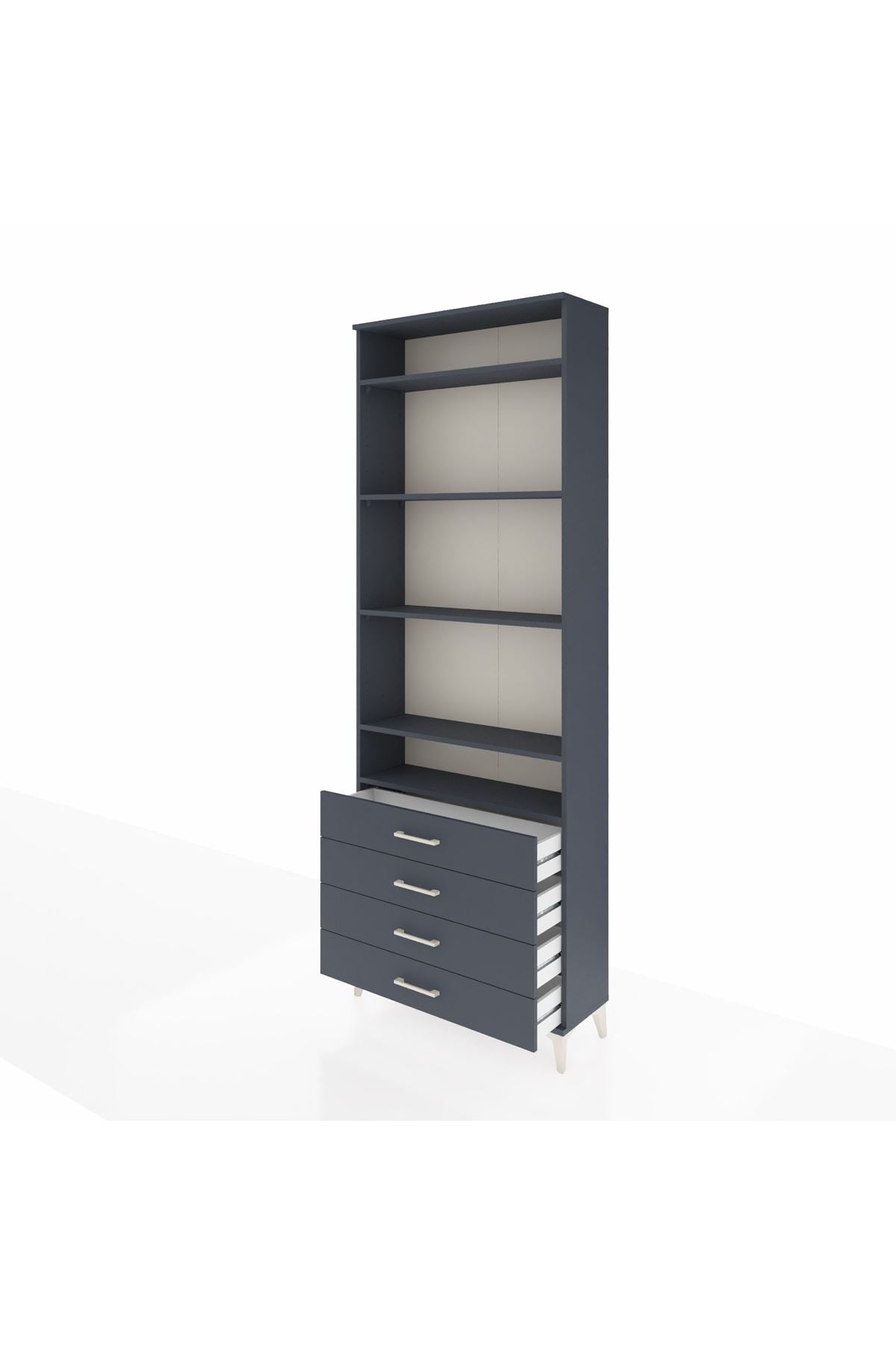 Arges Dolap 5 Raflı 4 Çekmeceli 88x30x243 - S33M246V5A