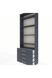 Arges Dolap 5 Raflı 4 Çekmeceli 88x30x243 - S33M246V5A