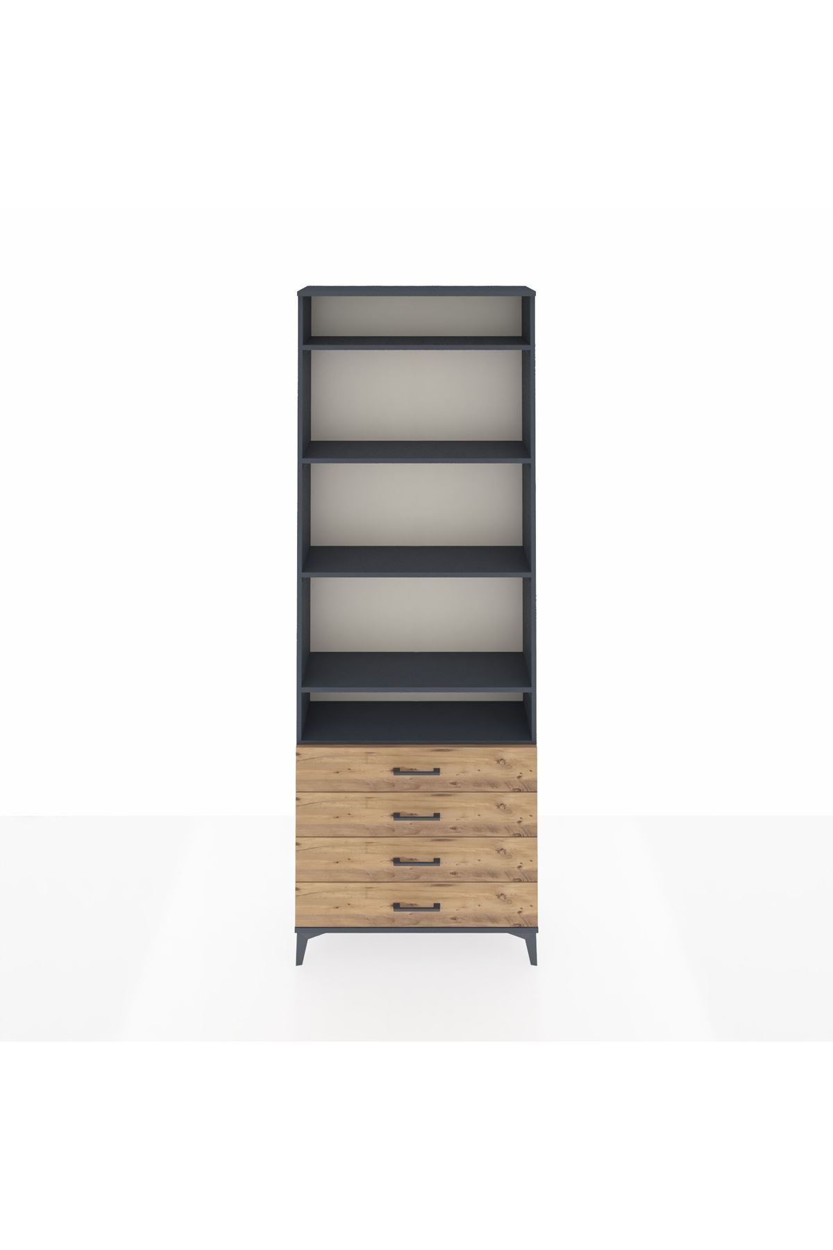 Arges Dolap 5 Raflı 4 Çekmeceli 88x30x243 - S33M246V6A