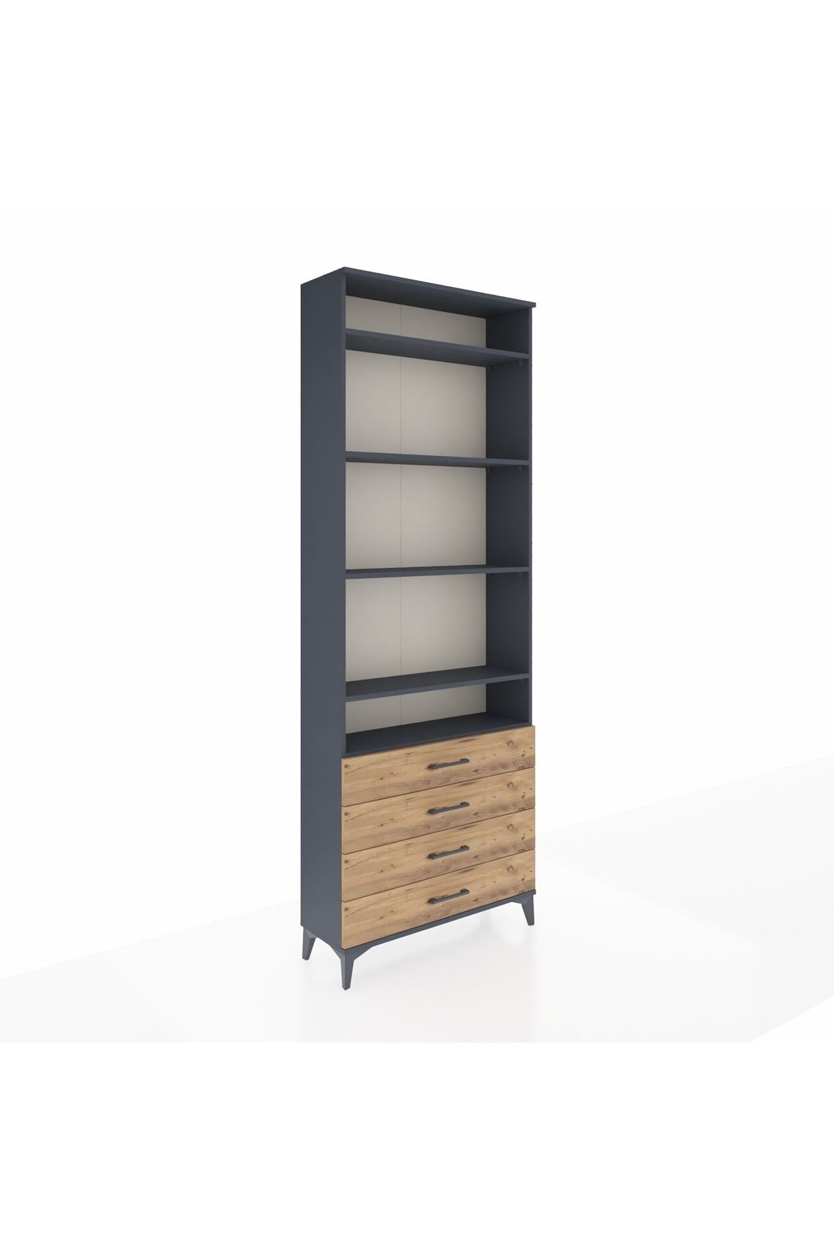 Arges Dolap 5 Raflı 4 Çekmeceli 88x30x243 - S33M246V6A