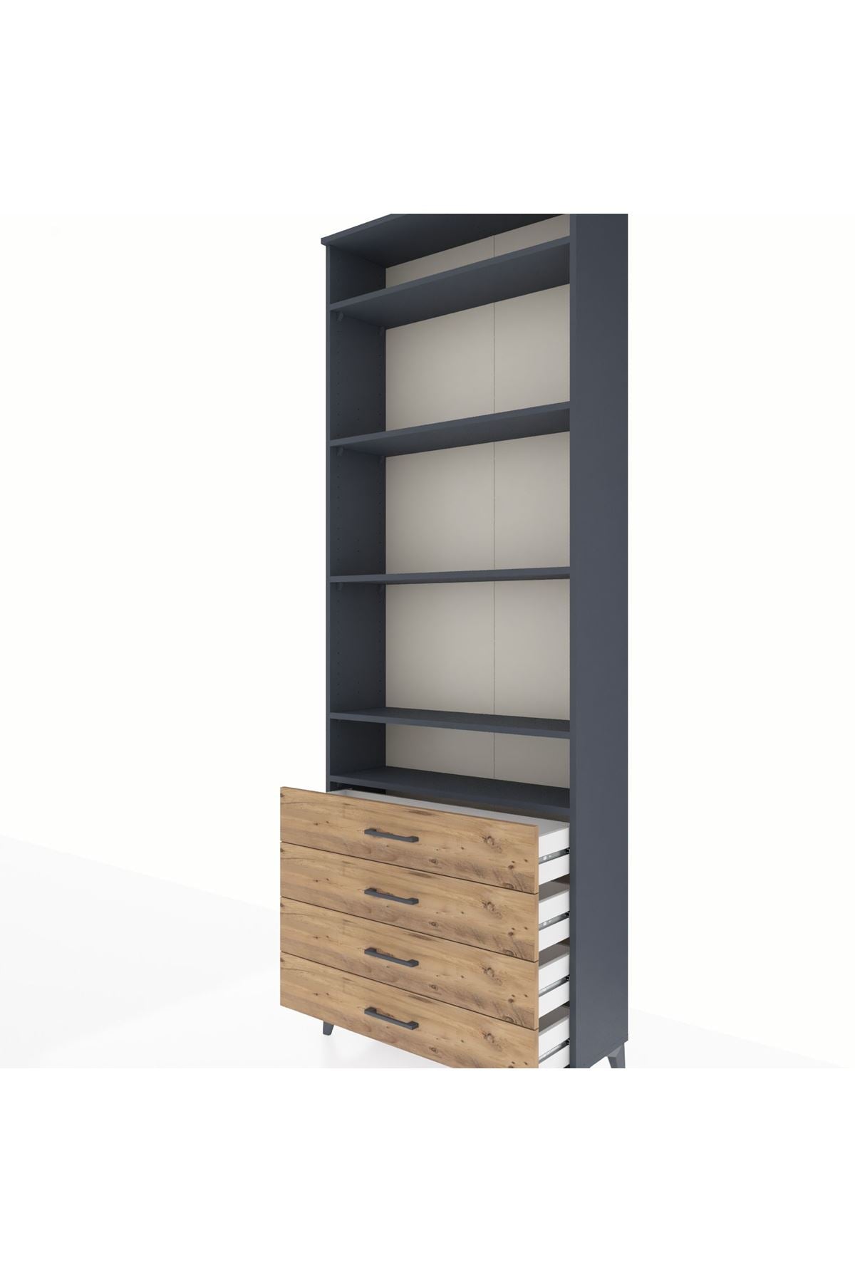 Arges Dolap 5 Raflı 4 Çekmeceli 88x30x243 - S33M246V6A