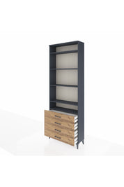 Arges Dolap 5 Raflı 4 Çekmeceli 88x30x243 - S33M246V6A