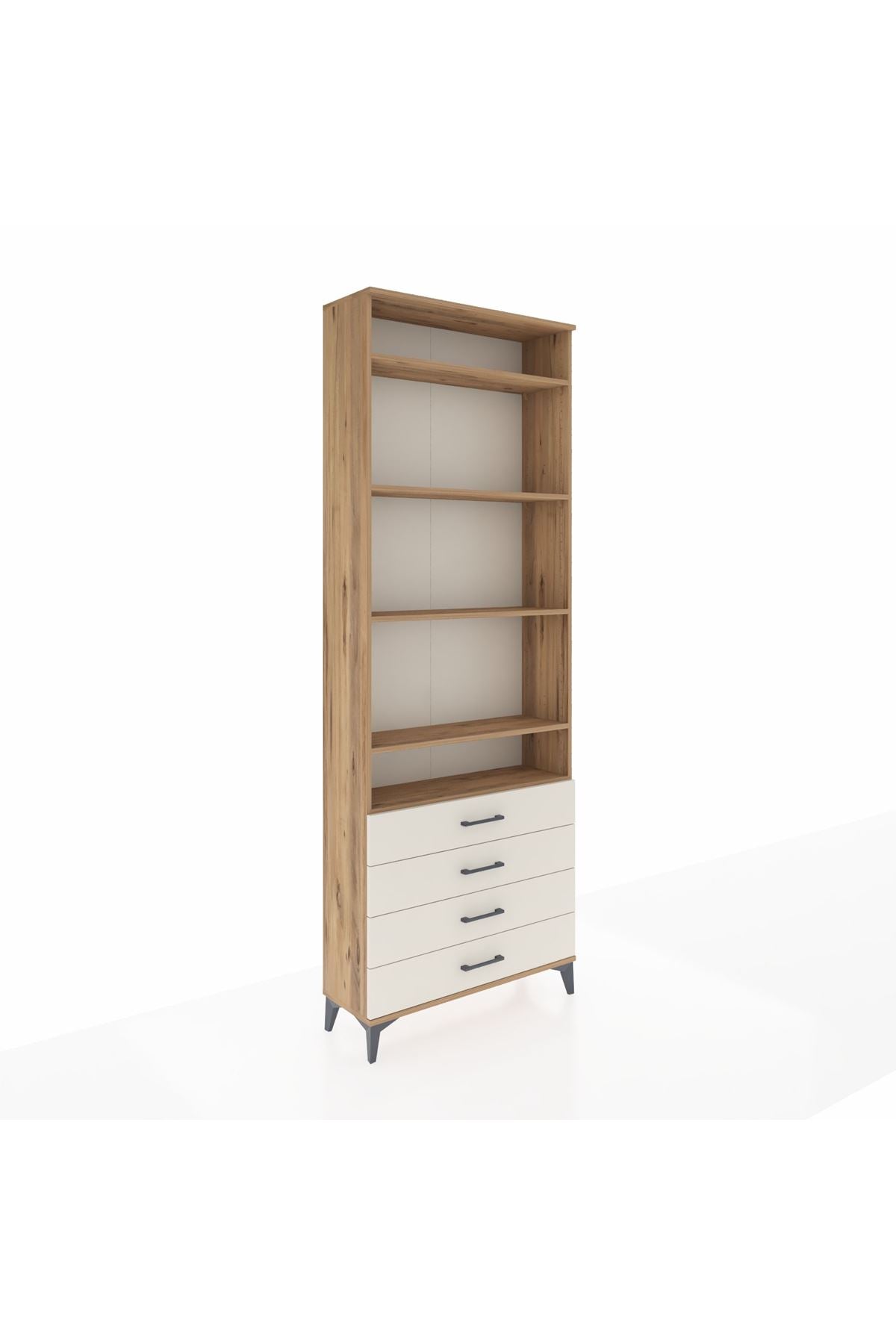 Arges Dolap 5 Raflı 4 Çekmeceli 88x30x243 - S33M246V7A