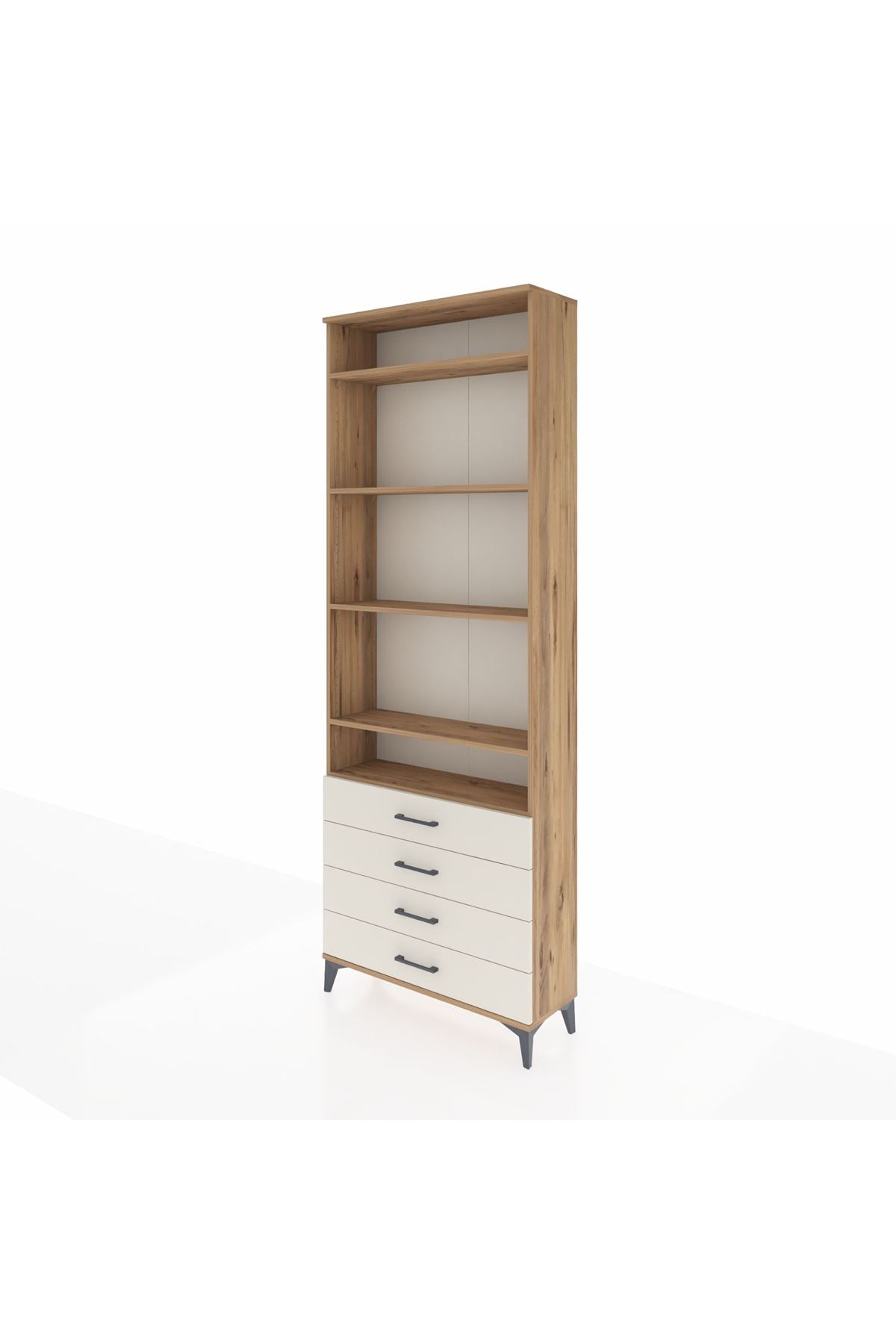 Arges Dolap 5 Raflı 4 Çekmeceli 88x30x243 - S33M246V7A