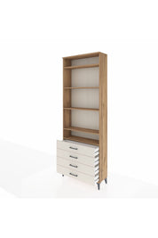 Arges Dolap 5 Raflı 4 Çekmeceli 88x30x243 - S33M246V7A