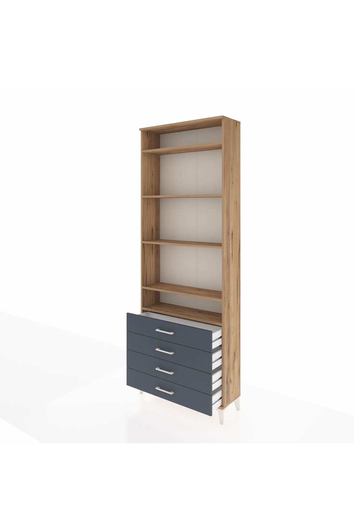 Arges Dolap 5 Raflı 4 Çekmeceli 88x30x243 - S33M246V8A
