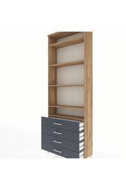 Arges Dolap 5 Raflı 4 Çekmeceli 88x30x243 - S33M246V8A