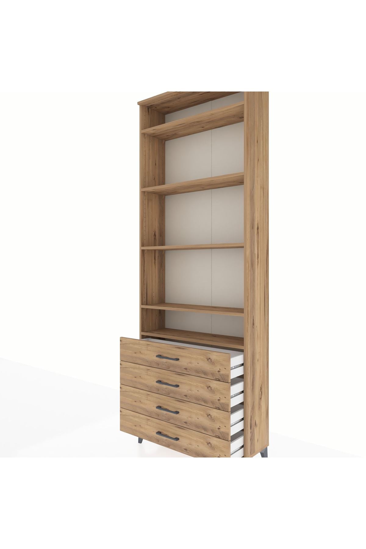 Arges Dolap 5 Raflı 4 Çekmeceli 88x30x243 - S33M246V9A