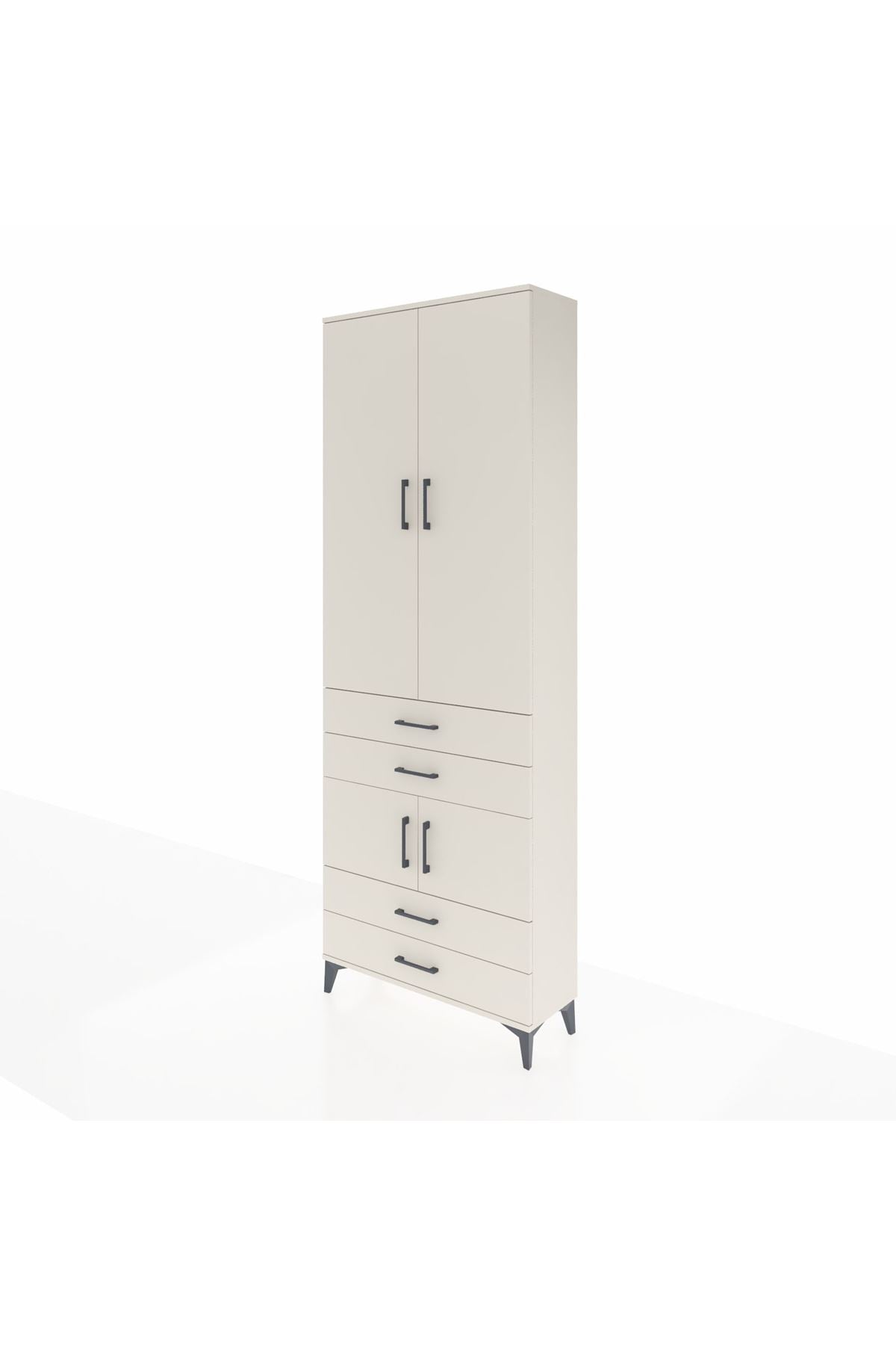 Arges Dolap 5 Raflı 4 Çekmeceli 4 Kapaklı 88x30x243 - S33M247V1A