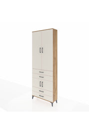 Arges Dolap 5 Raflı 4 Çekmeceli 4 Kapaklı 88x30x243 - S33M247V7A