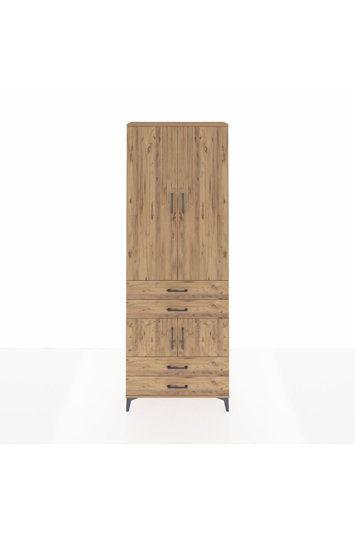Arges Dolap 5 Raflı 4 Çekmeceli 4 Kapaklı 88x30x243 - S33M247V9A