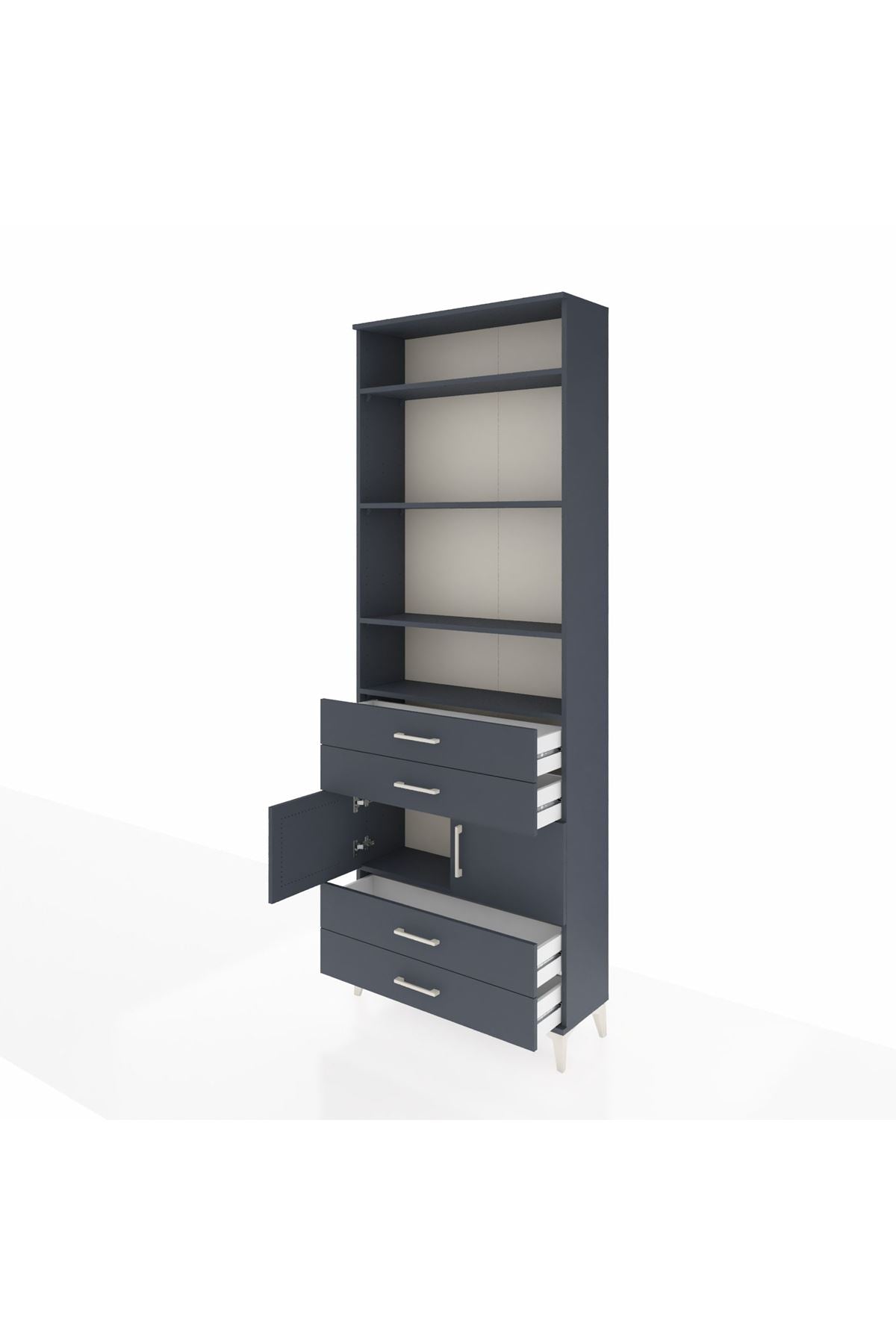Arges Dolap 5 Raflı 4 Çekmeceli 2 Kapaklı 88x30x243 - S33M248V5A