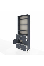 Arges Dolap 5 Raflı 4 Çekmeceli 2 Kapaklı 88x30x243 - S33M248V5A