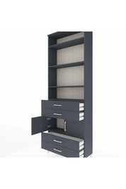 Arges Dolap 5 Raflı 4 Çekmeceli 2 Kapaklı 88x30x243 - S33M248V5A