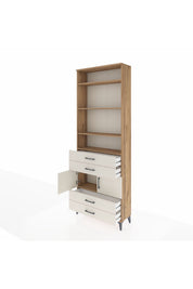 Arges Dolap 5 Raflı 4 Çekmeceli 2 Kapaklı 88x30x243 - S33M248V7A