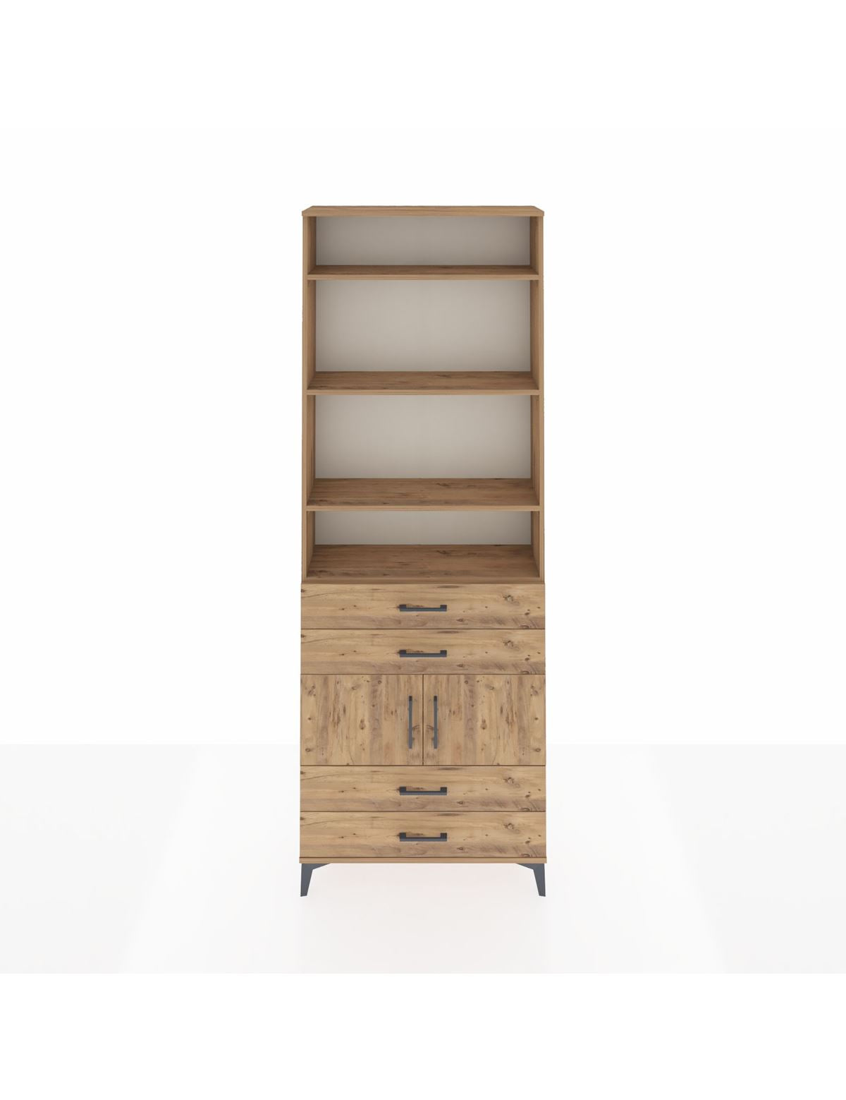 Arges Dolap 5 Raflı 4 Çekmeceli 2 Kapaklı 88x30x243 - S33M248V9A