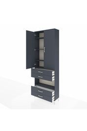 Arges Dolap 5 Raflı 4 Çekmeceli 2 Kapaklı 88x30x243 - S33M249V5A