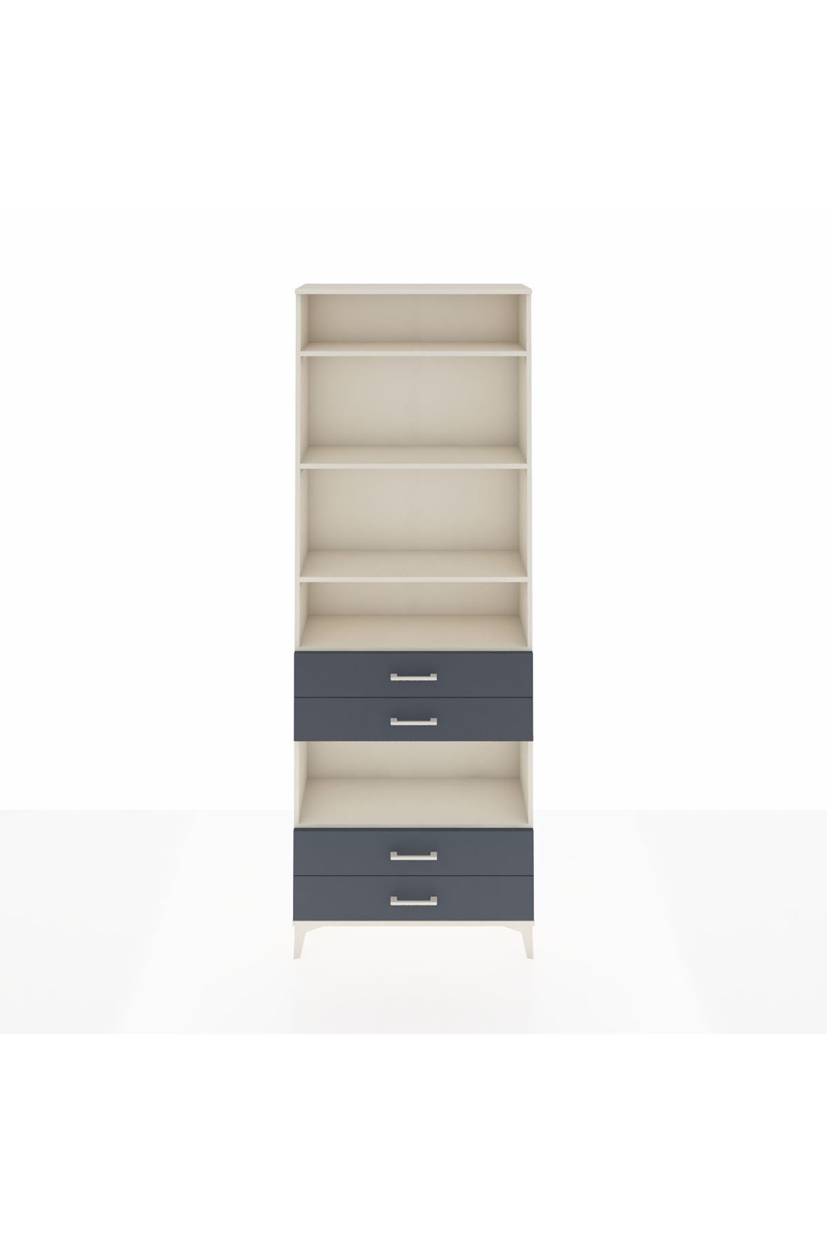 Arges Dolap 5 Raflı 4 Çekmeceli 88x30x243 - S33M250V2A