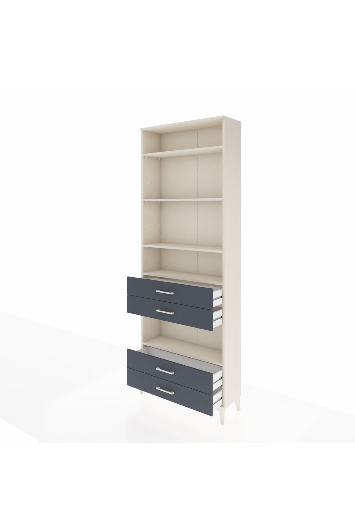 Arges Dolap 5 Raflı 4 Çekmeceli 88x30x243 - S33M250V2A