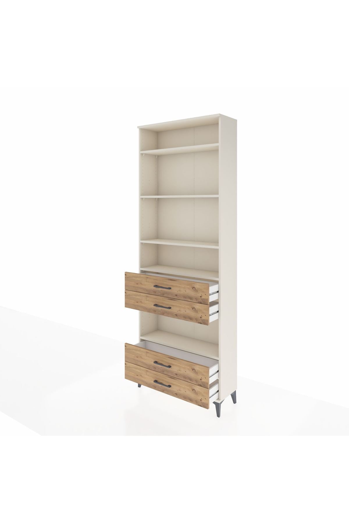 Arges Dolap 5 Raflı 4 Çekmeceli 88x30x243 - S33M250V3A