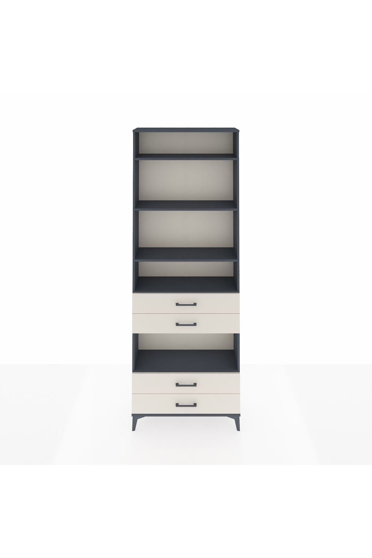 Arges Dolap 5 Raflı 4 Çekmeceli 88x30x243 - S33M250V4A
