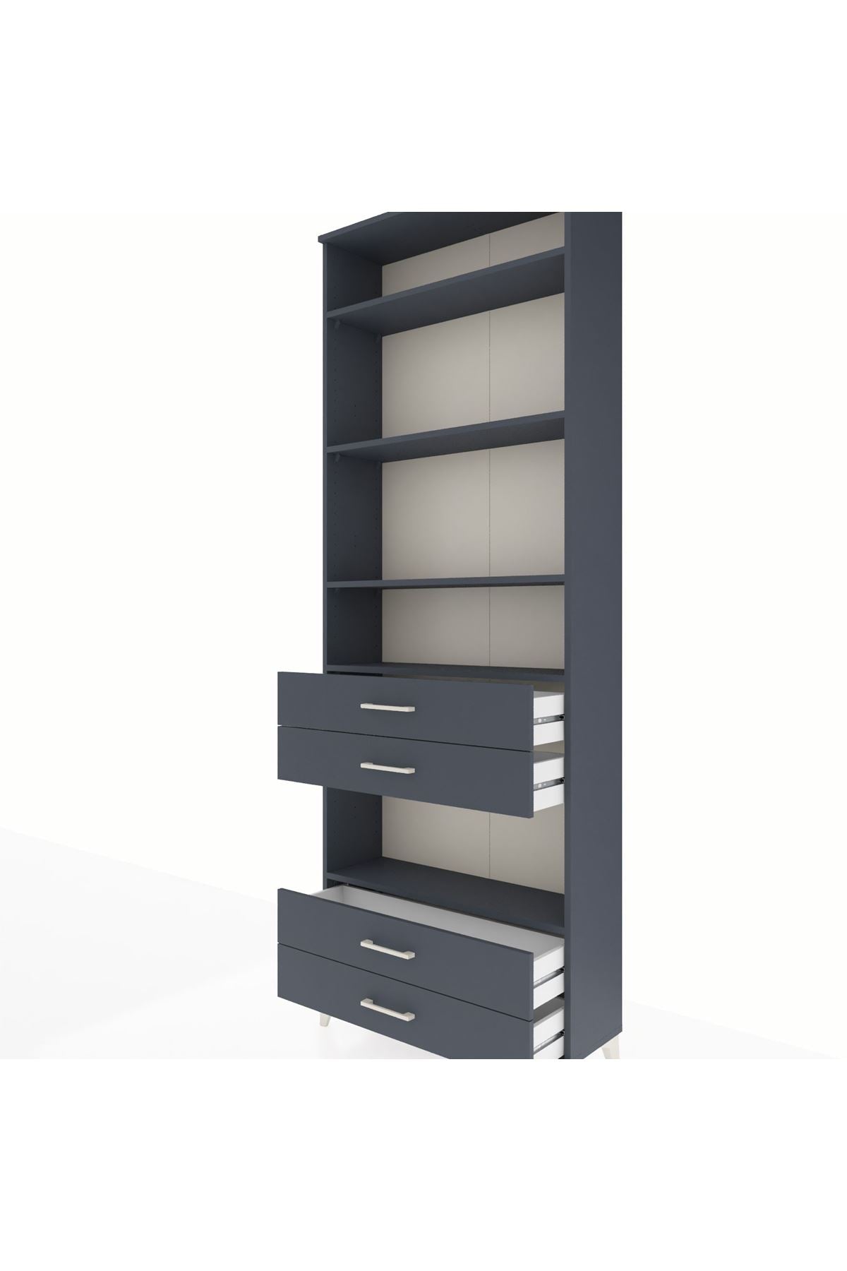 Arges Dolap 5 Raflı 4 Çekmeceli 88x30x243 - S33M250V5A