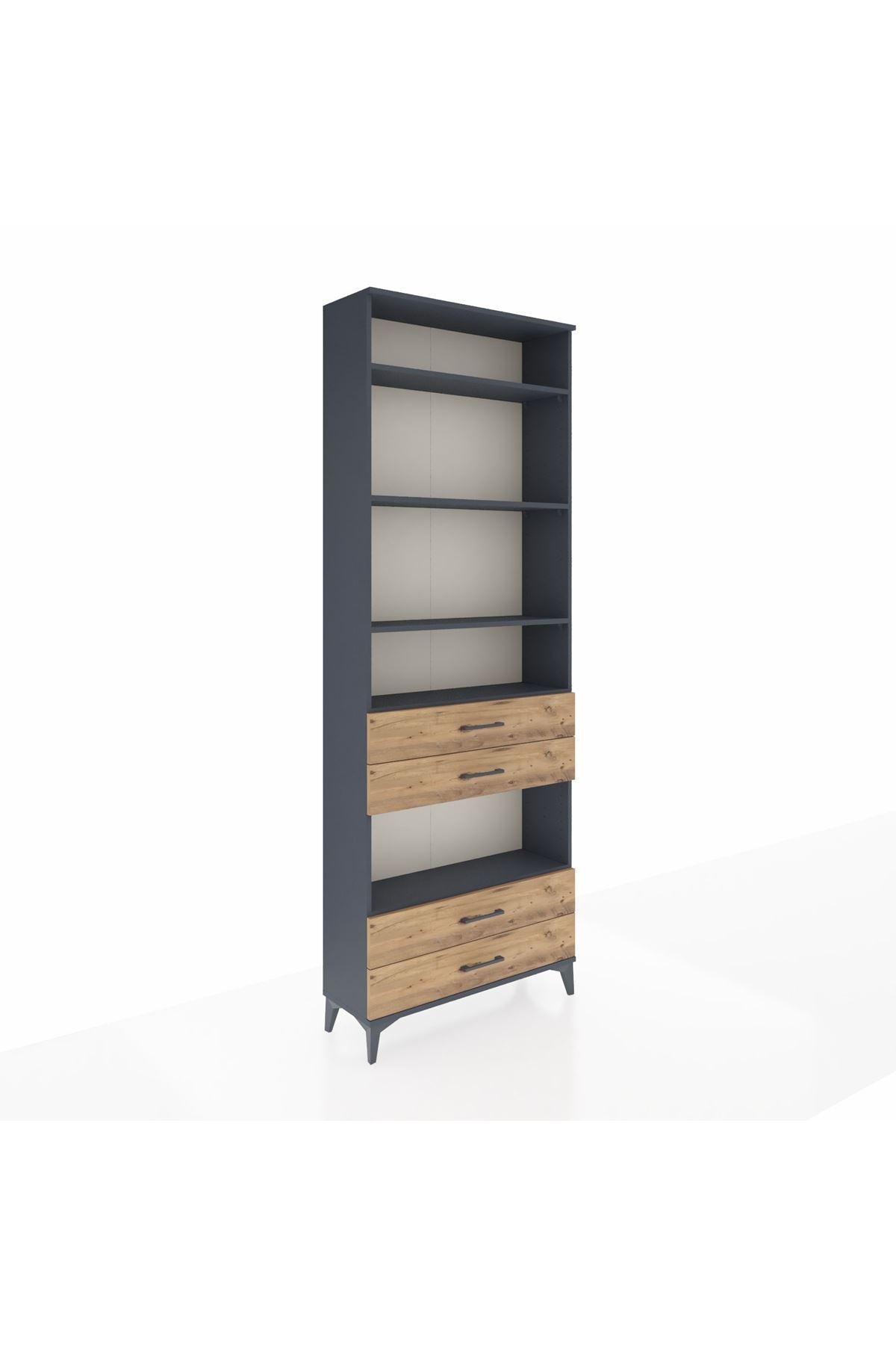 Arges Dolap 5 Raflı 4 Çekmeceli 88x30x243 - S33M250V6A