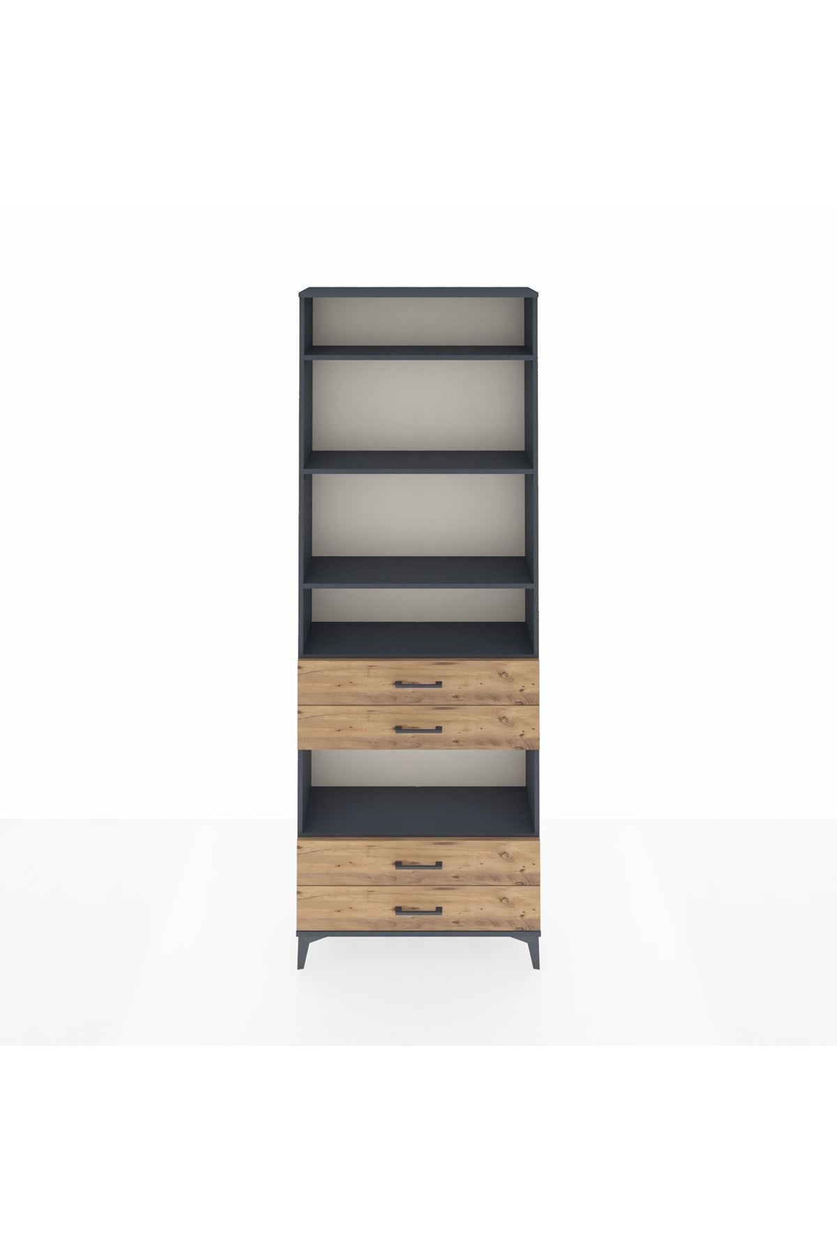 Arges Dolap 5 Raflı 4 Çekmeceli 88x30x243 - S33M250V6A