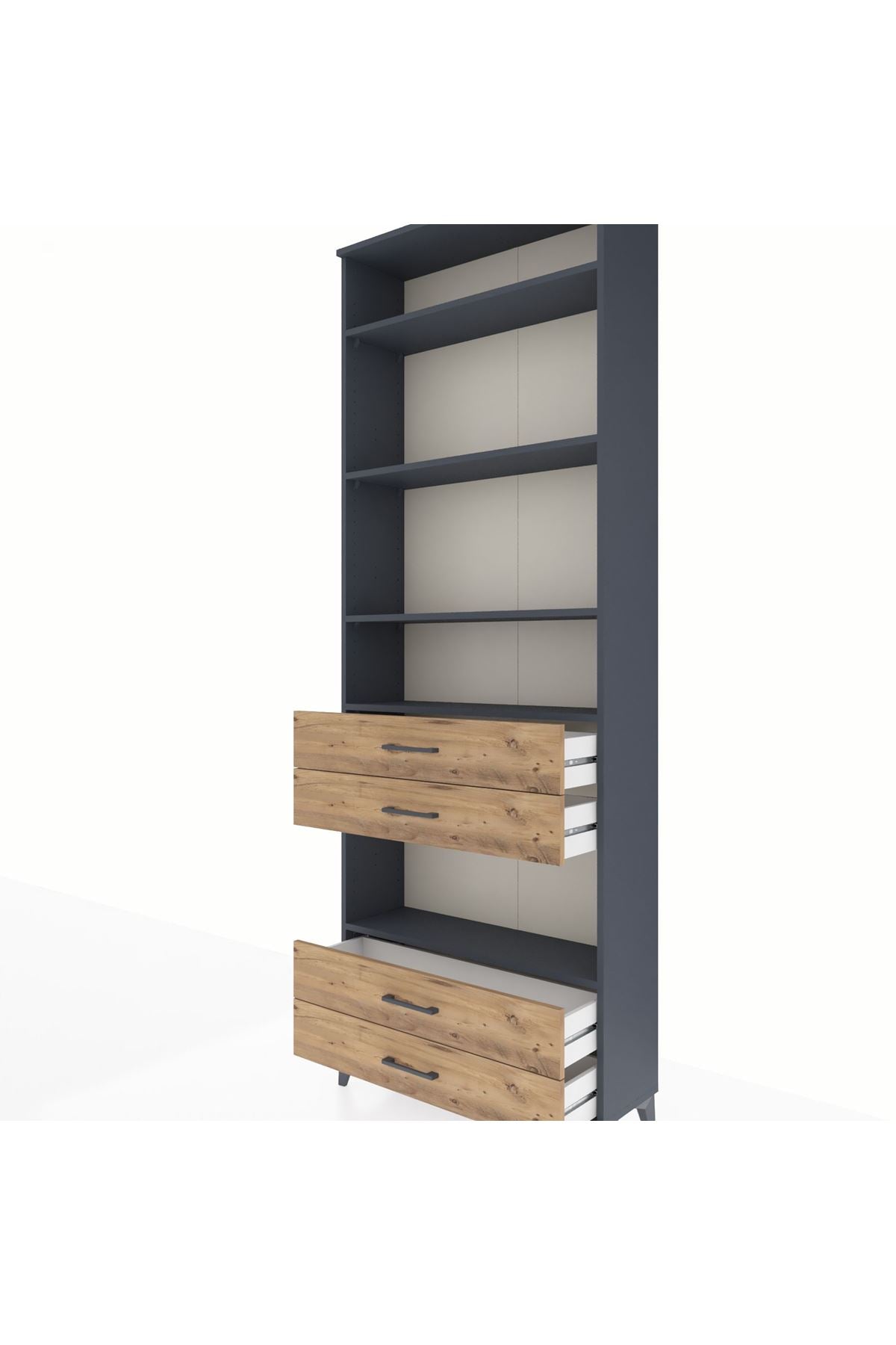 Arges Dolap 5 Raflı 4 Çekmeceli 88x30x243 - S33M250V6A