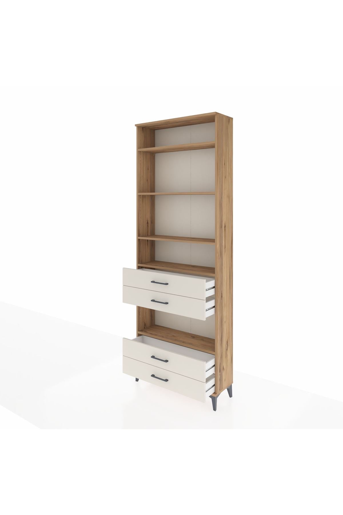 Arges Dolap 5 Raflı 4 Çekmeceli 88x30x243 - S33M250V7A