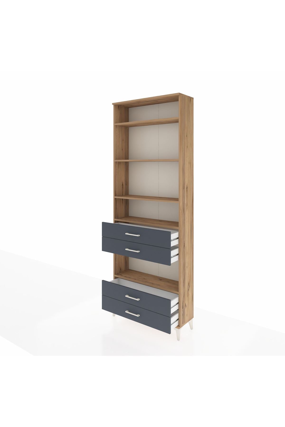 Arges Dolap 5 Raflı 4 Çekmeceli 88x30x243 - S33M250V8A