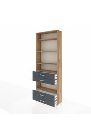 Arges Dolap 5 Raflı 4 Çekmeceli 88x30x243 - S33M250V8A