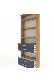 Arges Dolap 5 Raflı 4 Çekmeceli 88x30x243 - S33M250V8A