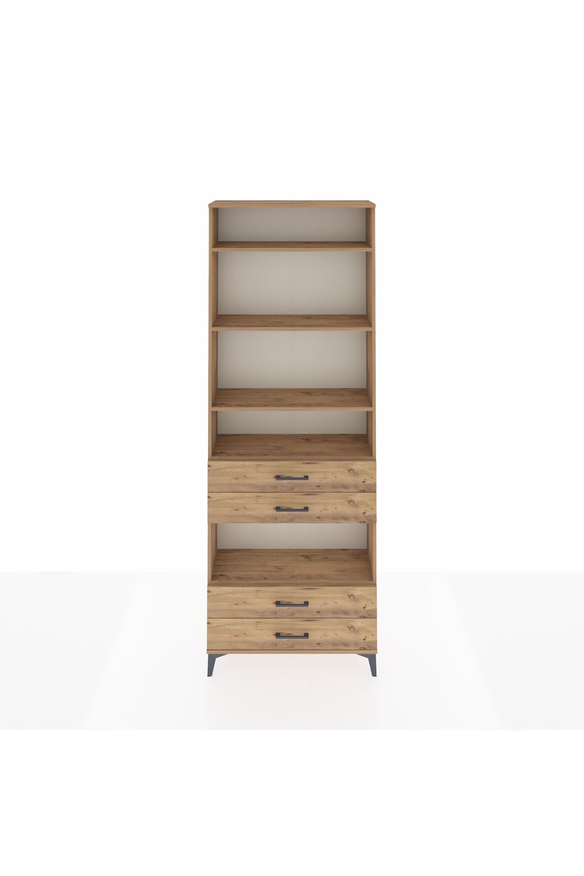 Arges Dolap 5 Raflı 4 Çekmeceli 88x30x243 - S33M250V9A