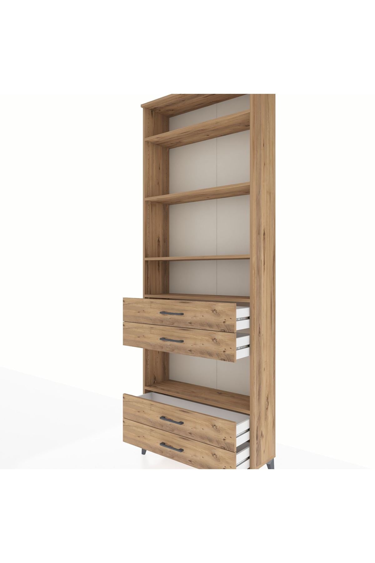 Arges Dolap 5 Raflı 4 Çekmeceli 88x30x243 - S33M250V9A