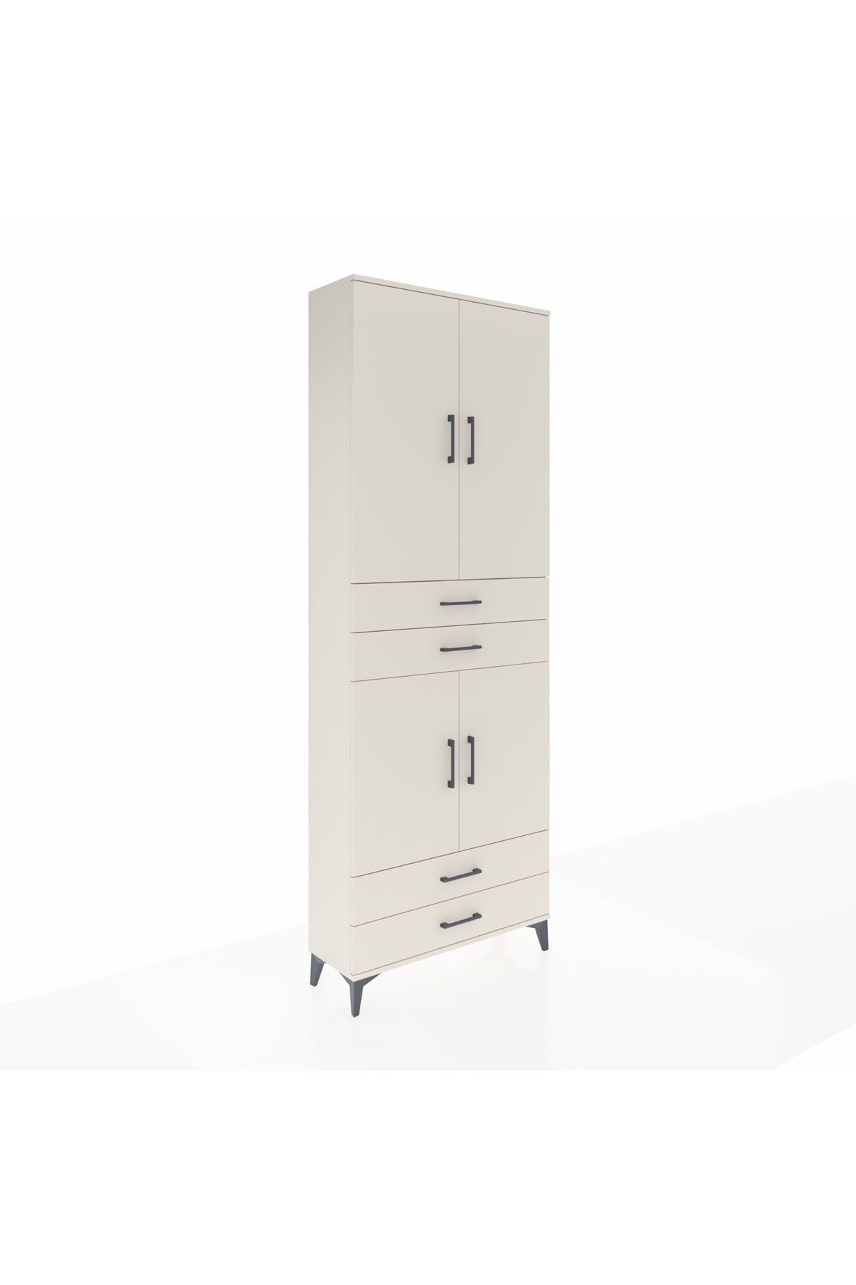 Arges Dolap 5 Raflı 4 Çekmeceli 4 Kapaklı 88x30x243 - S33M251V1A
