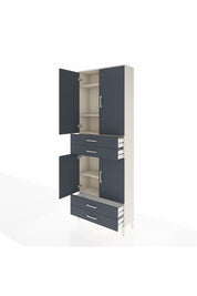 Arges Dolap 5 Raflı 4 Çekmeceli 4 Kapaklı 88x30x243 - S33M251V2A