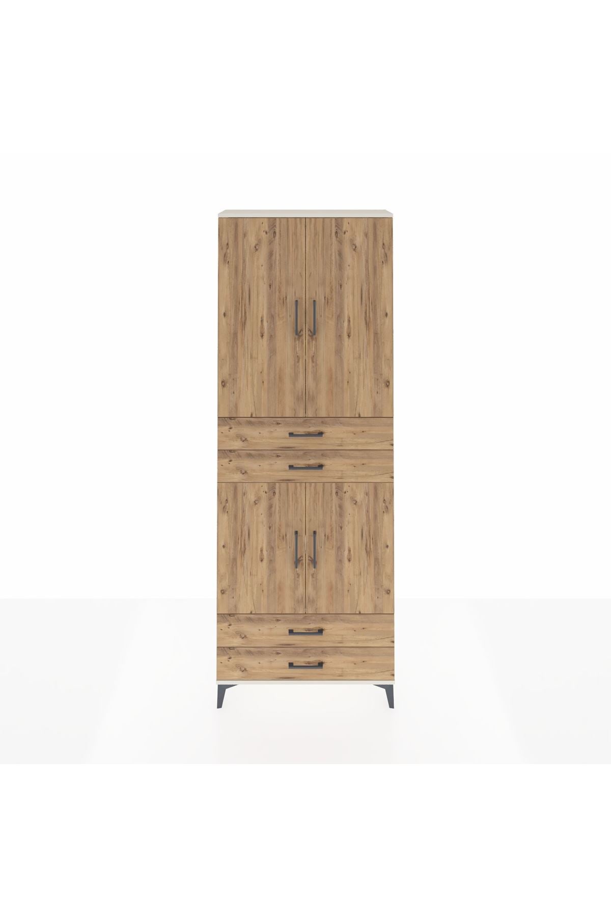 Arges Dolap 5 Raflı 4 Çekmeceli 4 Kapaklı 88x30x243 - S33M251V3A