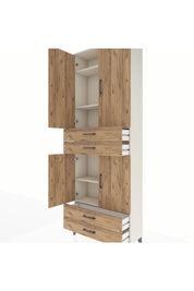 Arges Dolap 5 Raflı 4 Çekmeceli 4 Kapaklı 88x30x243 - S33M251V3A