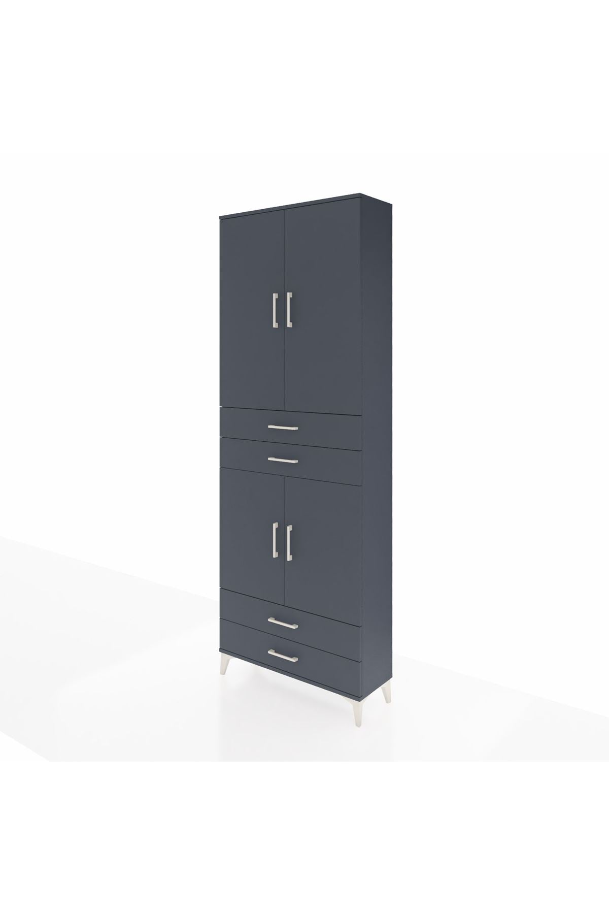 Arges Dolap 5 Raflı 4 Çekmeceli 4 Kapaklı 88x30x243 - S33M251V5A