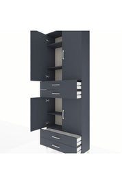 Arges Dolap 5 Raflı 4 Çekmeceli 4 Kapaklı 88x30x243 - S33M251V5A