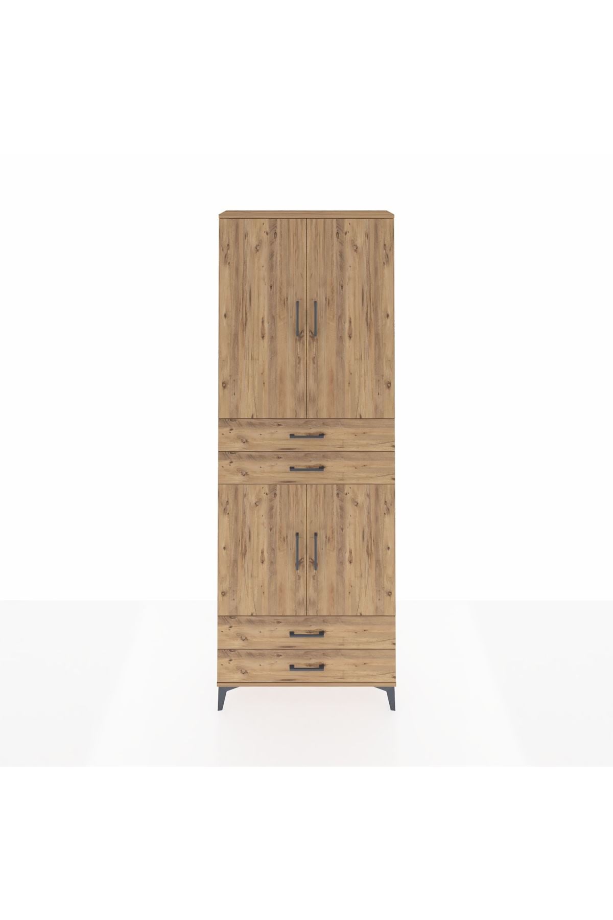 Arges Dolap 5 Raflı 4 Çekmeceli 4 Kapaklı 88x30x243 - S33M251V9A