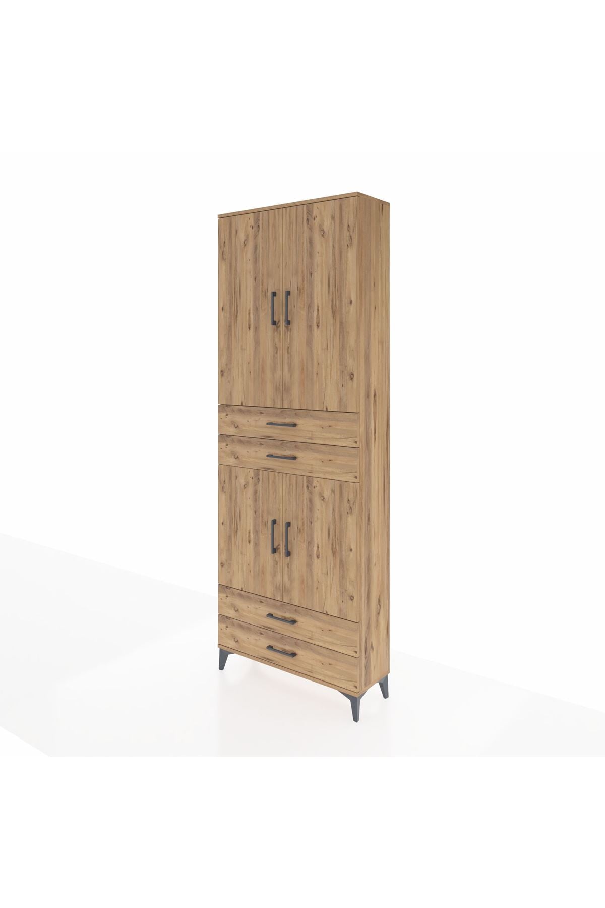 Arges Dolap 5 Raflı 4 Çekmeceli 4 Kapaklı 88x30x243 - S33M251V9A