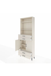 Arges Dolap 5 Raflı 4 Çekmeceli 2 Kapaklı 88x30x243 - S33M252V1A
