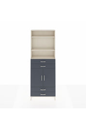 Arges Dolap 5 Raflı 4 Çekmeceli 2 Kapaklı 88x30x243 - S33M252V2A