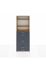 Arges Dolap 5 Raflı 4 Çekmeceli 2 Kapaklı 88x30x243 - S33M252V8A