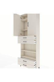 Arges Dolap 5 Raflı 4 Çekmeceli 2 Kapaklı 88x30x243 - S33M253V1A