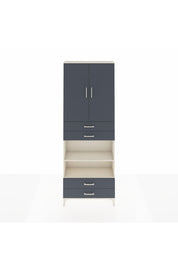 Arges Dolap 5 Raflı 4 Çekmeceli 2 Kapaklı 88x30x243 - S33M253V2A