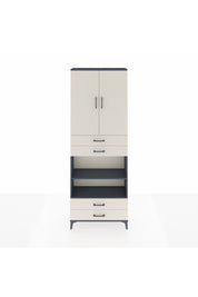 Arges Dolap 5 Raflı 4 Çekmeceli 2 Kapaklı 88x30x243 - S33M253V4A