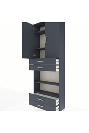 Arges Dolap 5 Raflı 4 Çekmeceli 2 Kapaklı 88x30x243 - S33M253V5A